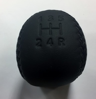 Thumb retrimmed mr2 gearknob leather toyota shift  1 