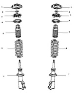 Thumb genuine shocks dampers toyota mr2 mk3 zzw30 pair