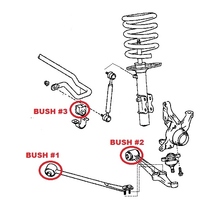 Thumb 48068 17030 48670 17040 48660 17040 front arm bush kit polyurethane superpro toyota mr2 sw20