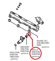 Thumb injector seals mk1 toyota mr2 fuel genuine