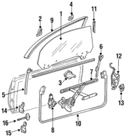 Thumb door trim rubber