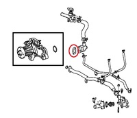 Thumb water outlet gasket toyota mr2 mk1 aw11 4age 4agze 16341 16020